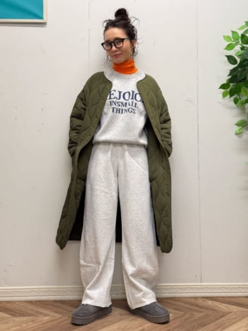 【HONEYSUCKLE ROSE】スウェットライクロゴセーター (スウェットライク/ロゴ/通気性/デイリー/カジュアル/きれいめ / 親子でお揃い)