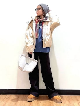 「Right-on（ライトオン）のアイテム」を使った、Rightonさん（レディース・157cm）の冬コーディネート