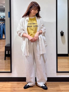 「BACK NUMBER（バックナンバー）のアイテム（トップス）」を使った、Rightonさん（レディース・166cm）の春コーディネート