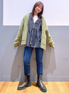 「Right-on（ライトオン）のアイテム」を使った、Rightonさん（レディース・155cm）の冬コーディネート