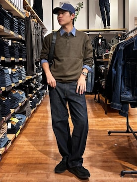 「BACK NUMBER（バックナンバー）のアイテム」を使った、Rightonさん（メンズ・175cm）の冬コーディネート