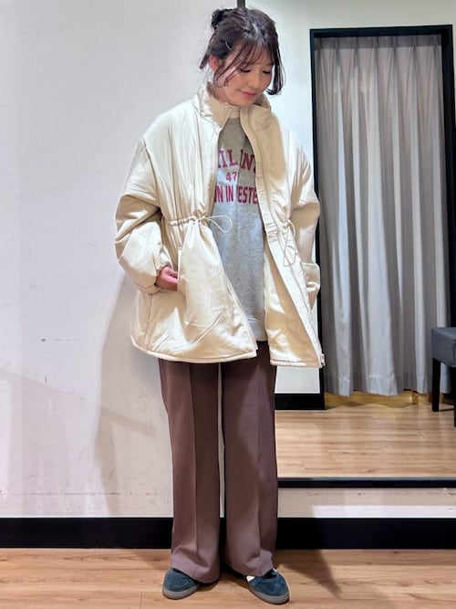 HONEYSUCKLE ROSE】中綿ミドル丈ジャケット (軽量 / 防風 / 保温