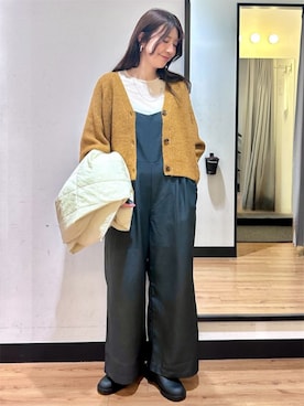 「アイテム（ミリタリージャケット）」を使った、Rightonさん（レディース・166cm）の秋コーディネート