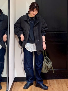 「アイテム（スウェット）」を使った、Rightonさん（レディース・166cm）の春コーディネート