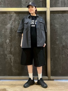 「Right-on（ライトオン）のアイテム（帽子）」を使った、Rightonさん（レディース・160cm）の夏コーディネート