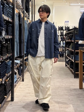 「BACK NUMBER（バックナンバー）のアイテム（トップス）」を使った、Rightonさん（メンズ・175cm）の春コーディネート