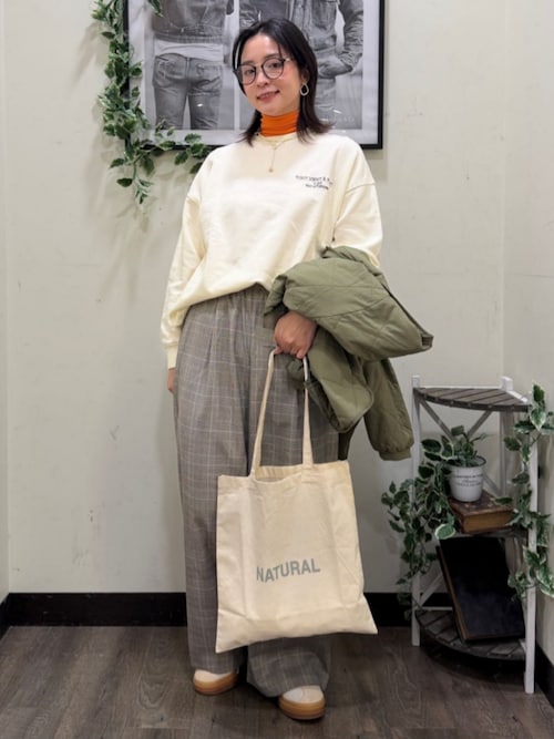 【HONEYSUCKLE ROSE】中綿キルティングジャケット (軽量 / 保温性 / リラックススタイリング)