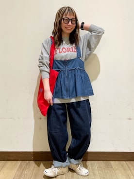 「Right-on（ライトオン）のアイテム（パンツ）」を使った、Rightonさん（レディース・152cm）の春コーディネート