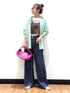 「BACK NUMBER（バックナンバー）のアイテム（トップス）」を使った、Rightonさん（レディース・157cm）の春コーディネート