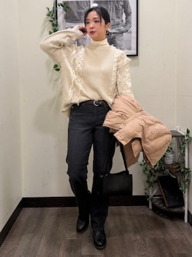 Rightonさん（レディース・166cm）の冬コーディネート