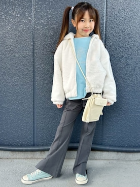 「Right-on（ライトオン）のアイテム」を使った、Rightonさん（キッズ・128cm）の冬コーディネート