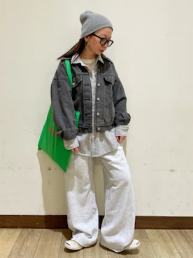 「Levi's（リーバイス）のアイテム（ジャケット/アウター）」を使った、Rightonさん（レディース・152cm）の春コーディネート