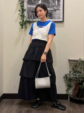 「BACK NUMBER（バックナンバー）のアイテム（トップス）」を使った、Rightonさん（レディース・166cm）の春コーディネート