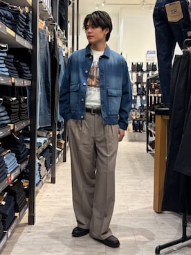 「BACK NUMBER（バックナンバー）のアイテム（パンツ）」を使った、Rightonさん（メンズ・175cm）の春コーディネート