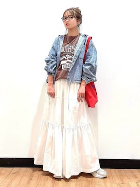 「BACK NUMBER（バックナンバー）のアイテム（トップス）」を使った、Rightonさん（レディース・157cm）の春コーディネート