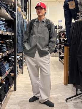 「CAMP7（キャンプセブン）のアイテム」を使った、Rightonさん（メンズ・175cm）の春コーディネート