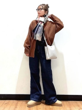 「Right-on（ライトオン）のアイテム」を使った、Rightonさん（レディース・157cm）の冬コーディネート