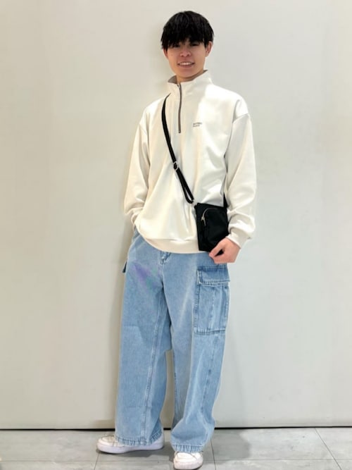 セール】【BACK NUMBER】フェイクスエードハーフZIPトレーナー