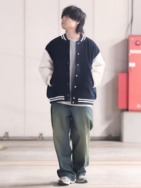 「BACK NUMBER（バックナンバー）のアイテム」を使った、Rightonさん（メンズ・169cm）の冬コーディネート