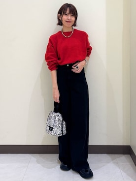 「レッド」｜Rightonさん（レディース・164cm）の秋コーディネート