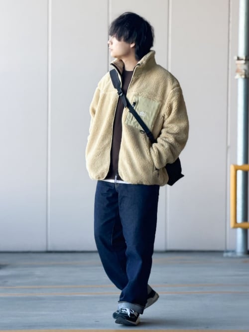 セール】【CAMP7】ボアフルジップスタンドネックブルゾン (ショート丈