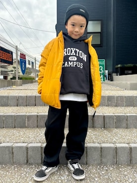 「アイテム（ジャケット/アウター）」を使った、Rightonさん（キッズ・120cm）の秋コーディネート