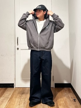 「BACK NUMBER（バックナンバー）のアイテム（パンツ）」を使った、Rightonさん（メンズ・175cm）の冬コーディネート