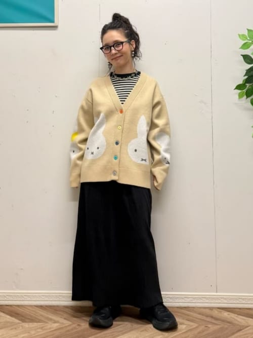 キャラクター】miffyカーディガン（カーディガン/ボレロ）｜Right