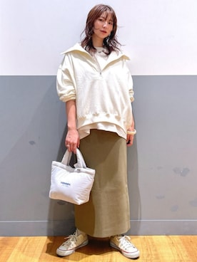 「Right-on（ライトオン）のアイテム」を使った、Rightonさん（レディース・155cm）の秋コーディネート