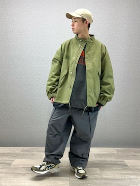 「アイテム（モッズコート）」を使った、Rightonさん（メンズ・162cm）の冬コーディネート