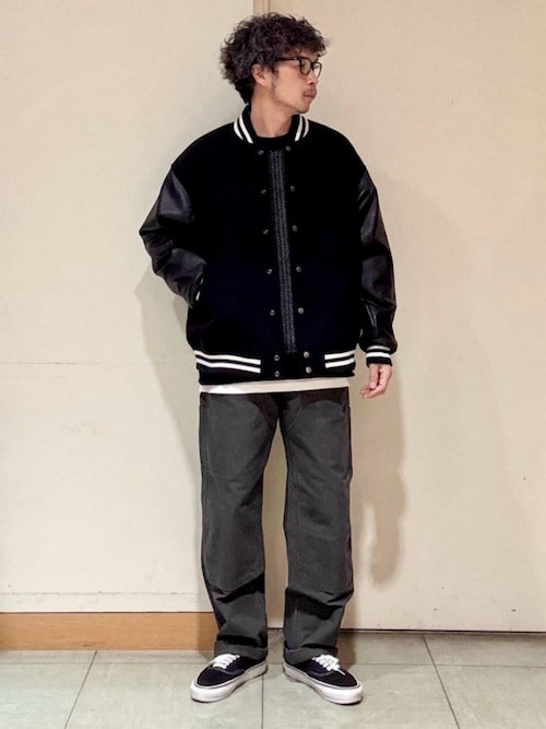 BACK NUMBER】モールジャガードクルーネックセーター (リラックス