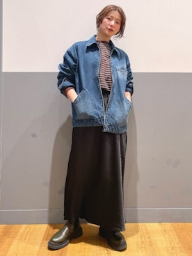 「BACK NUMBER（バックナンバー）のアイテム」を使った、Rightonさん（レディース・155cm）の冬コーディネート