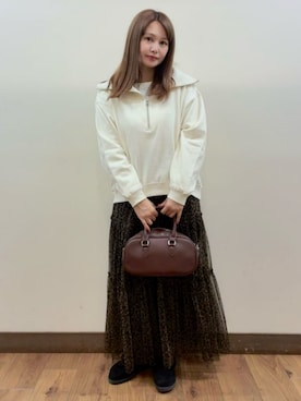 「スエット」｜Rightonさん（レディース・155cm）の秋コーディネート