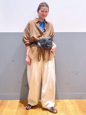 「Right-on（ライトオン）のアイテム（トップス）」を使った、Rightonさん（レディース・155cm）の春コーディネート