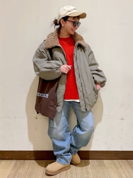 「アイテム（雑貨/ホビー）」を使った、Rightonさん（レディース・152cm）の冬コーディネート