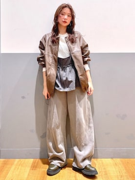 「Right-on（ライトオン）のアイテム（パンツ）」を使った、Rightonさん（レディース・155cm）の冬コーディネート