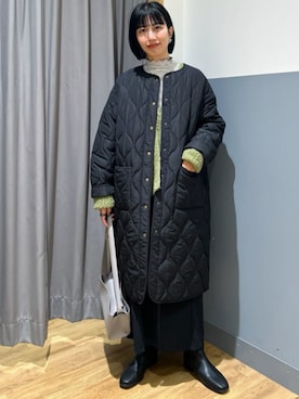 「お買い得アイテム」｜「アイテム（その他アウター）」を使った、Rightonさん（レディース・158cm）の冬コーディネート