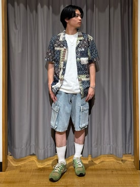 「Levi's（リーバイス）のアイテム（トップス）」を使った、Rightonさん（メンズ・170cm）の夏コーディネート