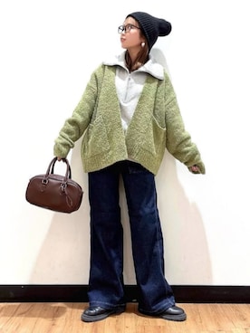 「SOMETHING（サムシング）のアイテム」を使った、Rightonさん（レディース・157cm）の冬コーディネート