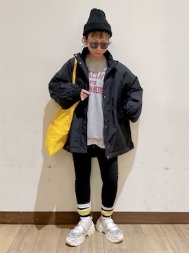 「アイテム（その他雑貨）」を使った、Rightonさん（レディース・152cm）の冬コーディネート