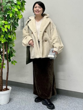 「アイテム（雑貨/ホビー）」を使った、Rightonさん（骨格ウェーブ・レディース・157cm）の冬コーディネート