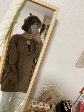 「LOWRYS FARM（ローリーズファーム）のCONEハイライズワイドデニム　800874（デニムパンツ）」を使った、ariaさん（レディース・157cm）の夏コーディネート