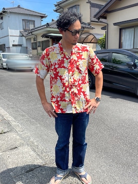 「アイテム（サンダル）」を使った、Mitsugood-wearさん（メンズ・170cm）の夏コーディネート