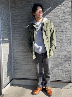 「RED WING（レッドウィング）のアイテム」を使った、Mitsugood-wearさん（メンズ・170cm）の冬コーディネート