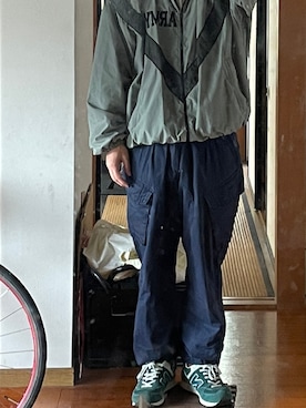 「アイテム（ミリタリージャケット）」を使った、Mitsugood-wearさん（メンズ・170cm）の秋コーディネート