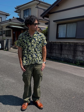 「アロハシャツ」｜Mitsugood-wearさん（メンズ・170cm）の夏コーディネート