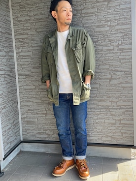 「RED WING（レッドウィング）のアイテム（シューズ）」を使った、Mitsugood-wearさん（メンズ・170cm）の春コーディネート