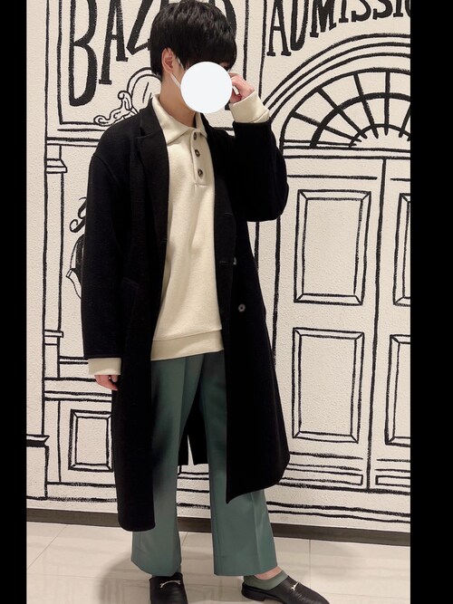 UNITED TOKYO Super140’sメルトンダブルチェスター 超撥水 SUPER 140's ダブルチェスターコート(1 DARK GREY): : メンズ