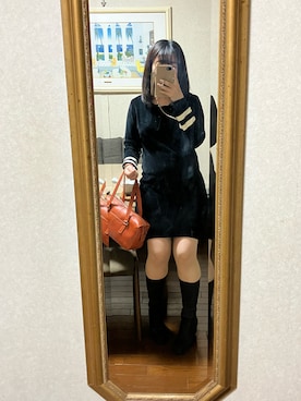 「アイテム（ワンピース/ドレス）」を使った、youさん（レディース・152cm）の冬コーディネート