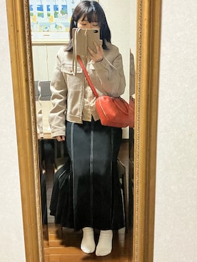 「アイテム（シャツ/ブラウス）」を使った、youさん（レディース・152cm）の秋コーディネート